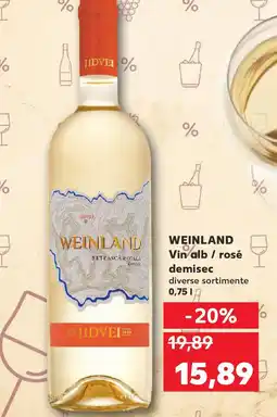 Kaufland WEINLAND Vin alb / rosé demisec Ofertă