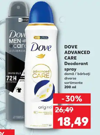 Kaufland DOVE Advanced Care Deodorant spray Ofertă