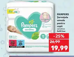 Kaufland PAMPERS Şerveţele umede pentru copii Ofertă