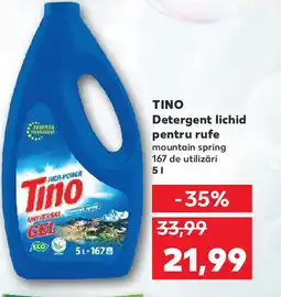 Kaufland TINO Detergent lichid pentru rufe Ofertă