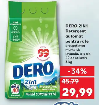 Kaufland DERO 2ÎN1 Detergent automat pentru rufe Ofertă