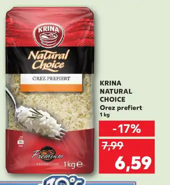 Kaufland KRINA Natural Choice Orez prefiert Ofertă