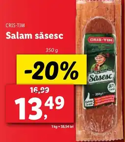 Lidl CRIS-TIM Salam sǎsesc Ofertă