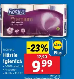 Lidl FLORALYS Hârtie igienicǎ Ofertă