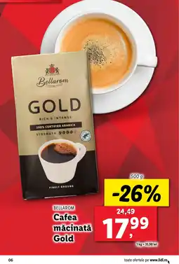 Lidl BELLAROM Cafea măcinată Gold Ofertă