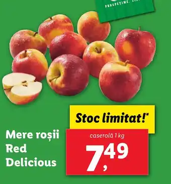 Lidl Mere roşii Red Delicious Ofertă