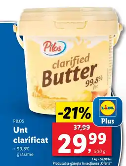 Lidl PILOS Unt clarificat Ofertă