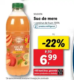 Lidl SOLEVITA Suc de mere Ofertă