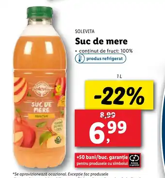 Lidl SOLEVITA Suc de mere Ofertă