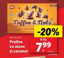 Lidl MISTER CHOC Praline cu alune şi caramel Ofertă