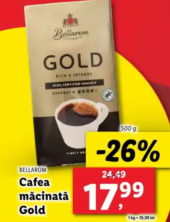 Lidl BELLAROM Cafea măcinată Gold Ofertă