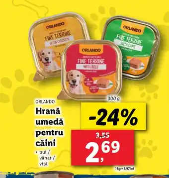 Lidl ORLANDO Hrană umedă pentru câini Ofertă