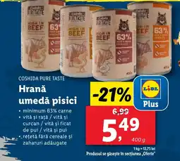 Lidl COSHIDA Pure Taste Hrană umedă pisici Ofertă