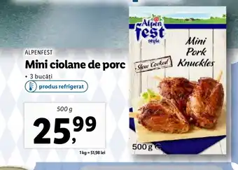 Lidl ALPENFEST Mini ciolane de porc Ofertă