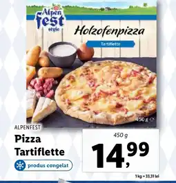 Lidl ALPENFEST Pizza Tartiflette Ofertă