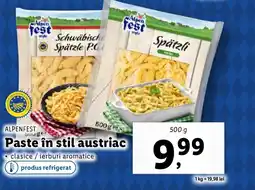 Lidl ALPENFEST Paste în stil austriac Ofertă