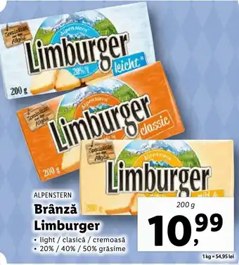 Lidl ALPENSTERN Brânză Limburger Ofertă