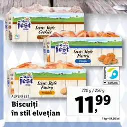 Lidl ALPENFEST Biscuiţi în stil elvețian Ofertă