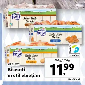 Lidl ALPENFEST Biscuiţi în stil elvețian Ofertă