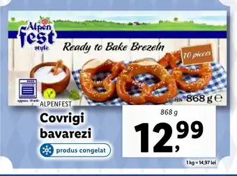 Lidl ALPENFEST Covrigi bavarezi Ofertă