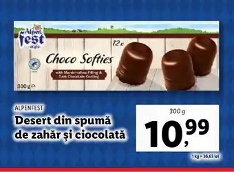 Lidl ALPENFEST Desert din spumă de zahăr şi ciocolată Ofertă