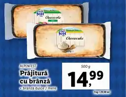 Lidl ALPENFEST Prăjitură cu brânză Ofertă