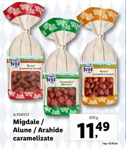 Lidl ALPENFEST Migdale / Alune / Arahide caramelizate Ofertă