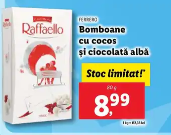 Lidl FERRERO Bomboane cu cocos şi ciocolată albă Ofertă