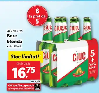 Lidl CIUC PREMIUM Bere blondǎ Ofertă