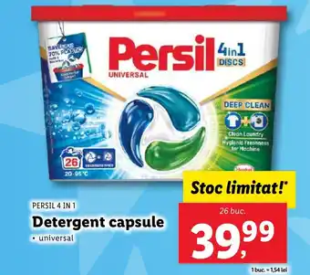 Lidl PERSIL 4 IN 1 Detergent capsule Ofertă