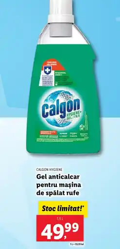 Lidl CALGON HYGIENE Gel anticalcar pentru mașina de spălat rufe Ofertă