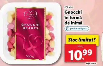 Lidl FOR YOU Gnocchi în formă de inimă Ofertă