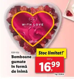 Lidl FOR YOU Bomboane gumate în formă de inimă Ofertă