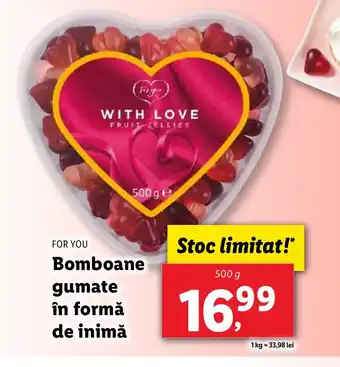 Lidl FOR YOU Bomboane gumate în formă de inimă Ofertă