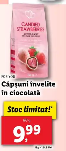 Lidl FOR YOU Căpşuni învelite în ciocolată Ofertă