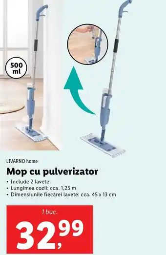 Lidl LIVARNO home Mop cu pulverizator Ofertă