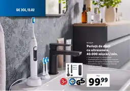 Lidl Periuţă de dinți cu ultrasunete, 40.000 mişcări/min. Ofertă