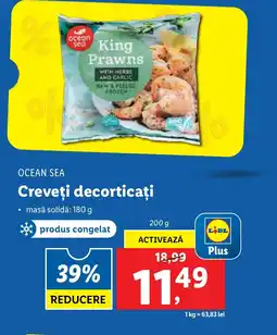 Lidl OCEAN SEA Creveţi decorticaţi Ofertă