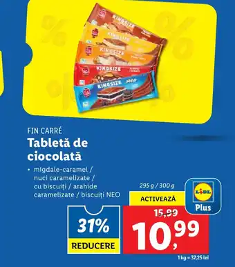 Lidl FIN CARRÉ Tabletă de ciocolată Ofertă