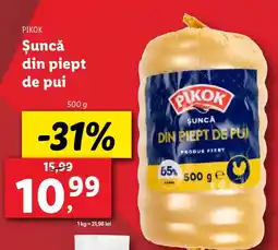 Lidl PIKOK Şuncă din piept de pui Ofertă