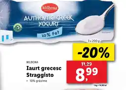 Lidl MILBONA Iaurt grecesc Straggisto Ofertă