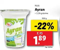 Lidl PILOS Ayran Ofertă