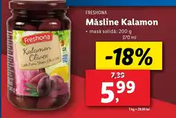 Lidl FRESHONA Măsline Kalamon Ofertă