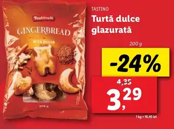 Lidl TASTINO Turtă dulce glazurată Ofertă