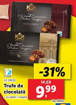 Lidl J.D. GROSS Trufe de ciocolată Ofertă