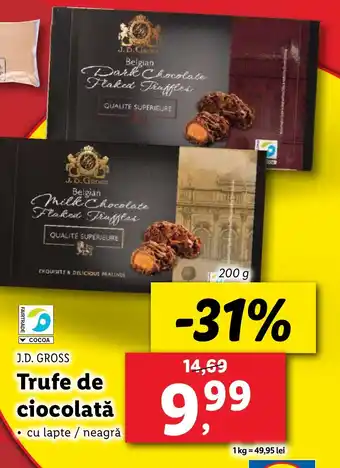 Lidl J.D. GROSS Trufe de ciocolată Ofertă