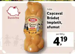 Lidl TUDIA Caşcaval Brăduț împletit, afumat Ofertă