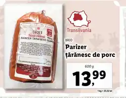 Lidl BRIO Parizer țărănesc de porc Ofertă