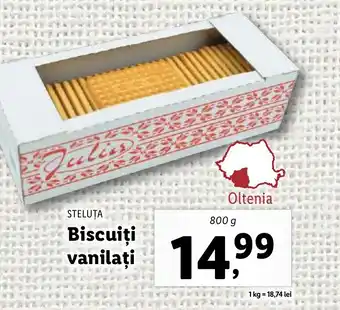 Lidl STELUȚA Biscuiți vanilați Ofertă