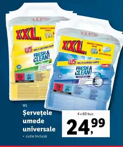 Lidl W5 Şerveţele umede universale Ofertă